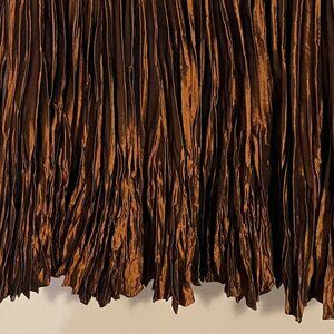 Vintage 1990s Sharon Young Copper Crinkle Skirt